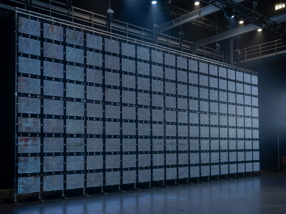 Stage 9 Virtual LED Volume Floor Visual inside virtual production set design